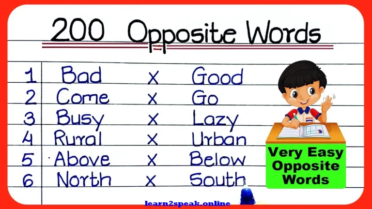 bengali opposite meaning list