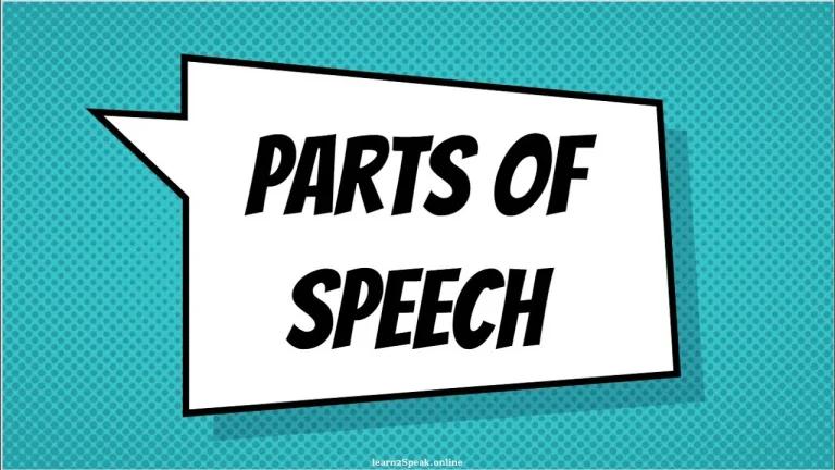 Parts of speech