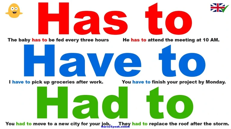 have to has to had to