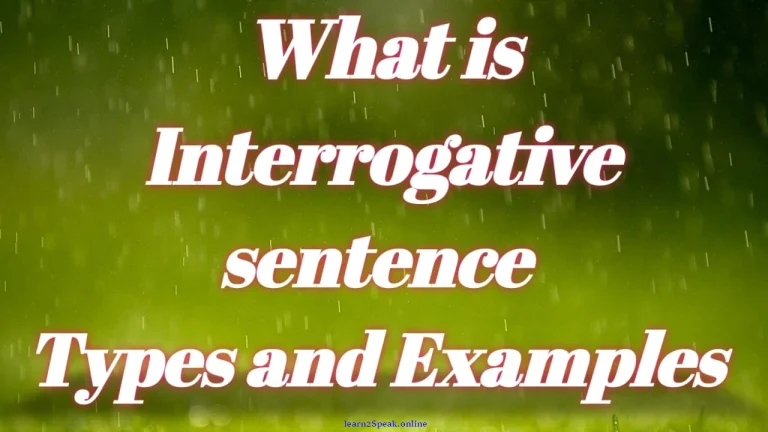 interrogative sentence