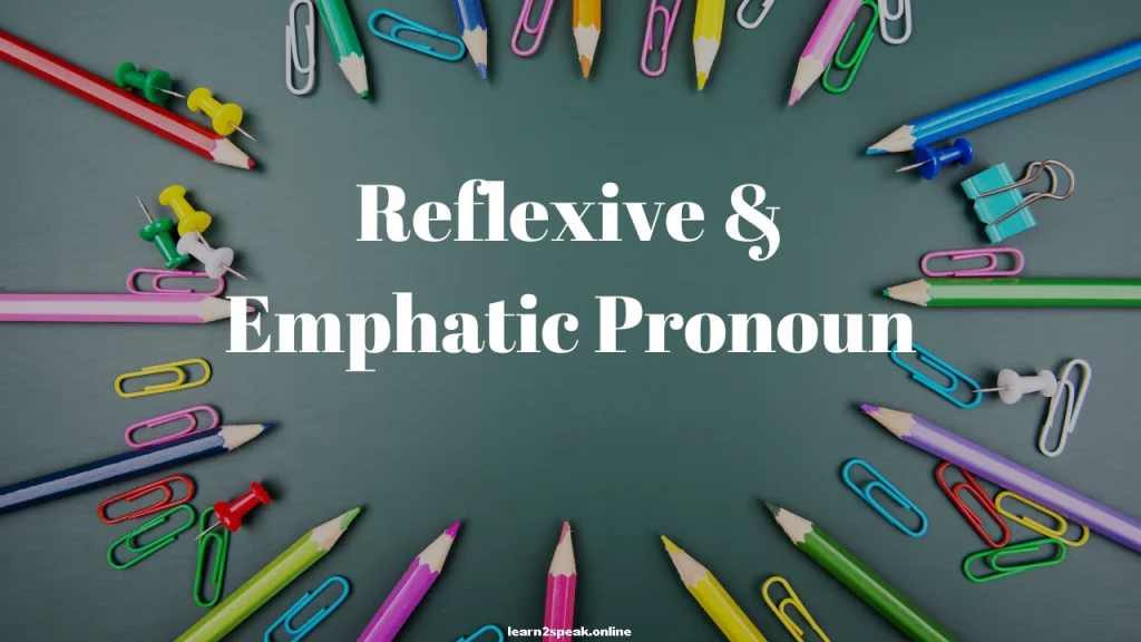 Reflexive & Emphatic সর্বনাম