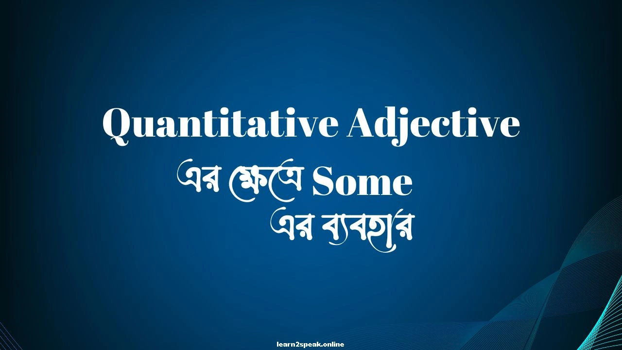 Quantitative Adjective
